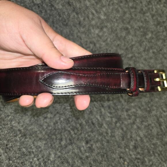 SAS Red-Brown Genuine Leather Belt 51 42 - Picture 7 of 7